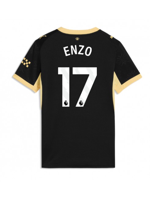 Manchester City Enzo Fernandez #17 Replika Borta Kläder Dam 2026-27 Kortärmad Manchester City Enzo Fernandez #17 Replika Borta Kläder Dam 2026-27 Kortärmad